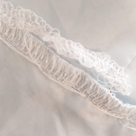 Vintage Blue Floral Print Liberty Dress Sz Small - Puff Sleeves Pearl Trim Dress - Picture 12 of 13